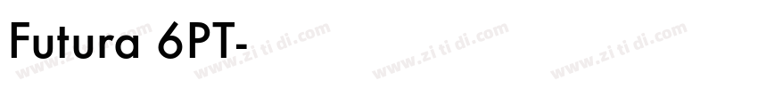 Futura 6PT字体转换